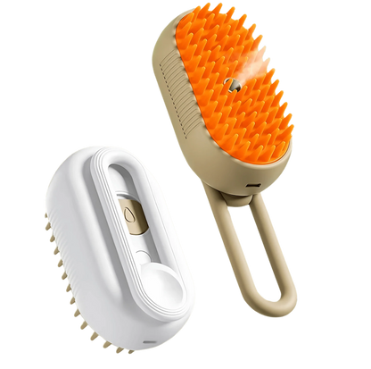 Cepillo masajeador y cuidado con vapor 2 en 1