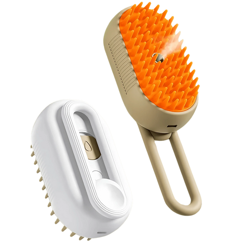 Cepillo masajeador y cuidado con vapor 2 en 1